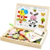 Yiwu quality Products Factory Direct Sales Wooden meatballs, 12 Chinese zodiac signs, Fun Wooden Double-sided Drawing board, children's educational building blocks -1001/2670 details Picture